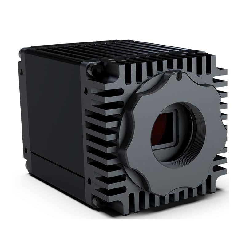 CREVIS 55x55x74mm SWIR Camera Left Side 45 Degree