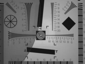 Silicon wafer imaged by SWIR light camera