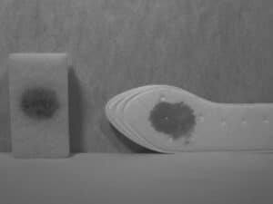 Sponge and Insole imaged by SWIR light camera