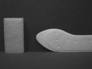 Sponge and Insole imaged by visible light camera